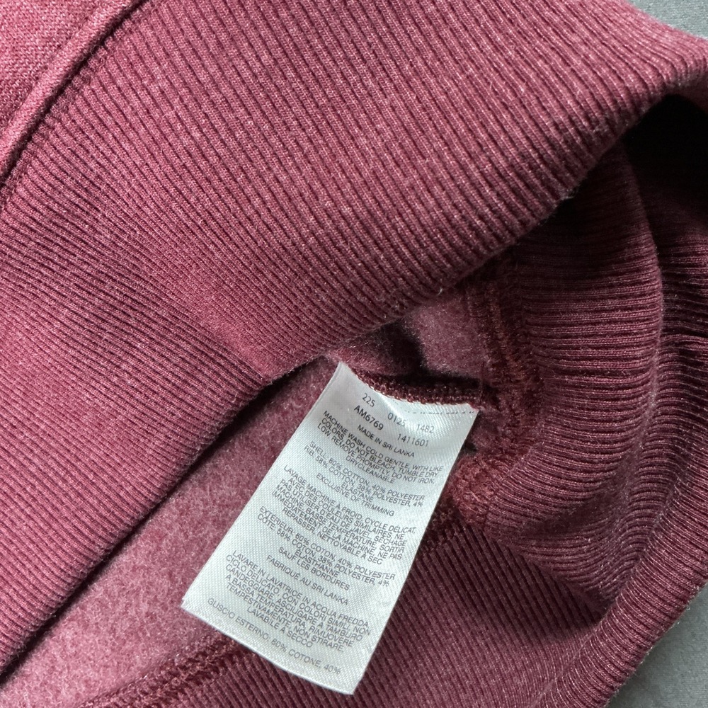 Columbia Hart Mountain II Crew Sweatshirt Mens Small Beet Red Heather AM6769-624 - Picture 9 of 11